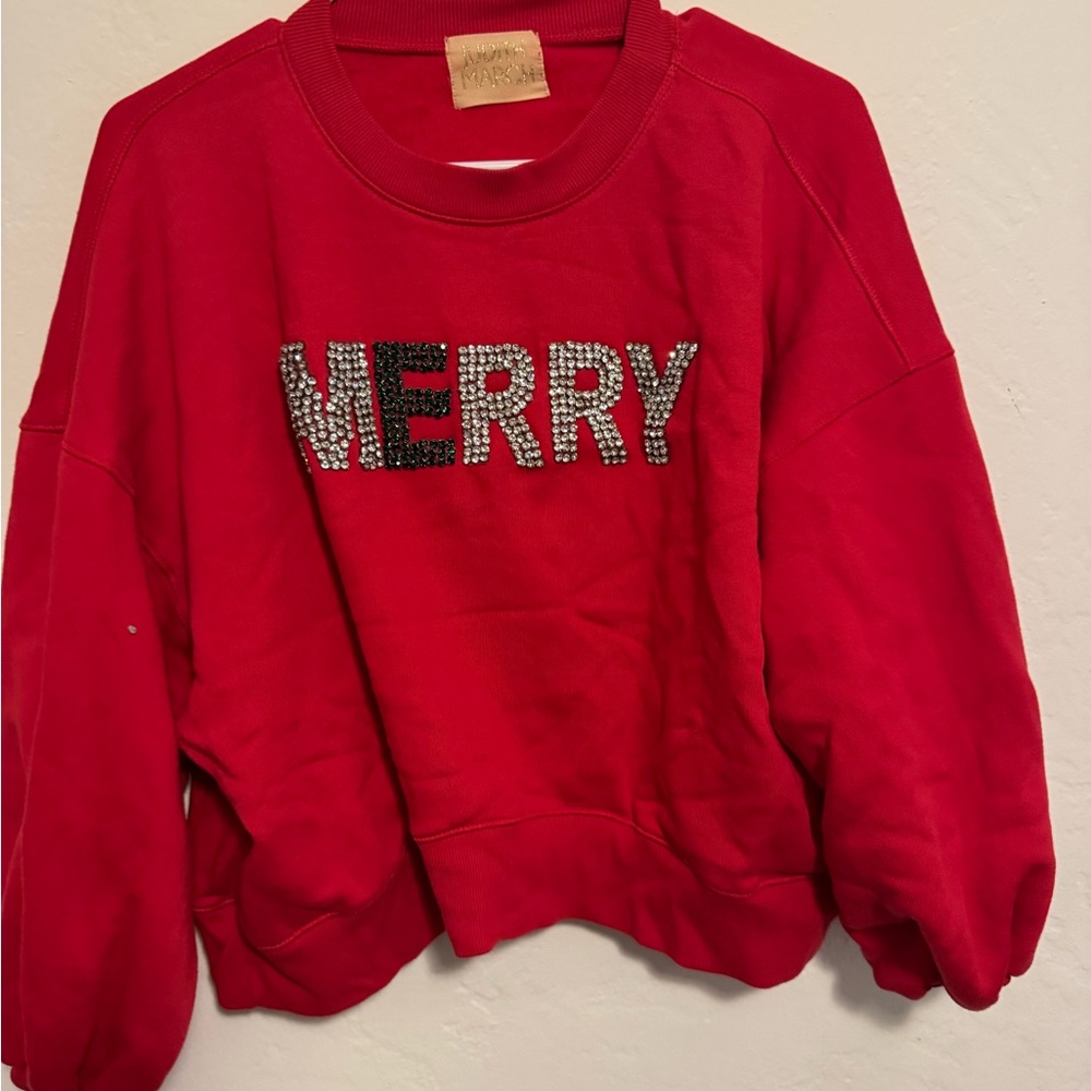 Judith March Festive Red Sweatshirt